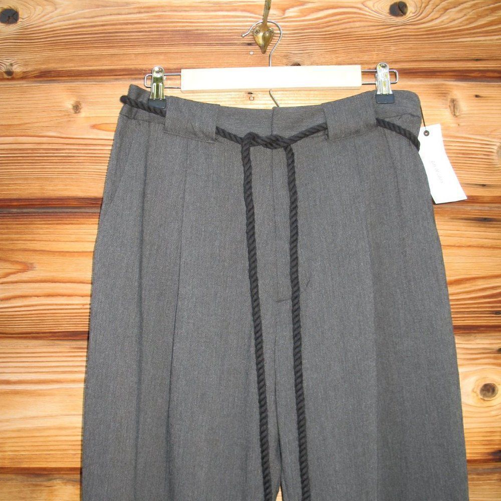 NWT Pas De Calais High Waist Tapered Leg Linen Blend Pants - Picture 4 of 10